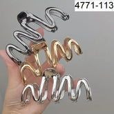 Impression Pack of 12 Pcs Metal  Clutcher  Silver, Golden, Dark Silver color  Hair Clutcher